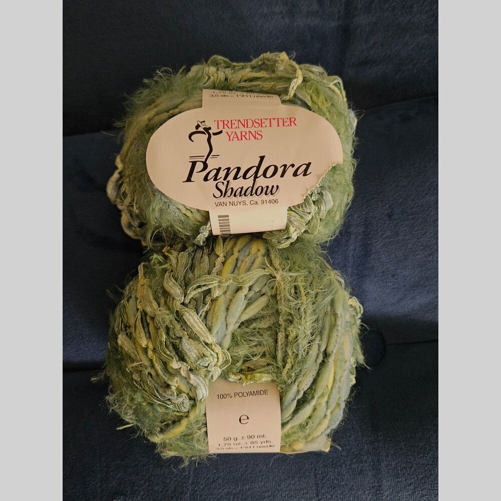 Pandora Shadow Green/Blue Polyamide 2 Skeins NEW
